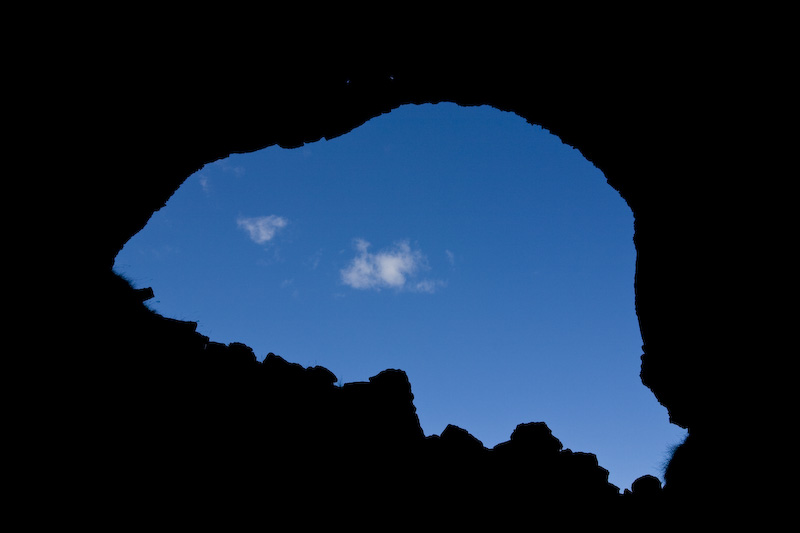 Looking Through Kirkjan Lava Tube